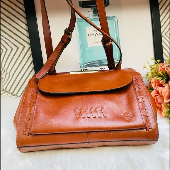 Patricia Nash Large Italian  Leather Kisslock Bag - Picture 5 of 11